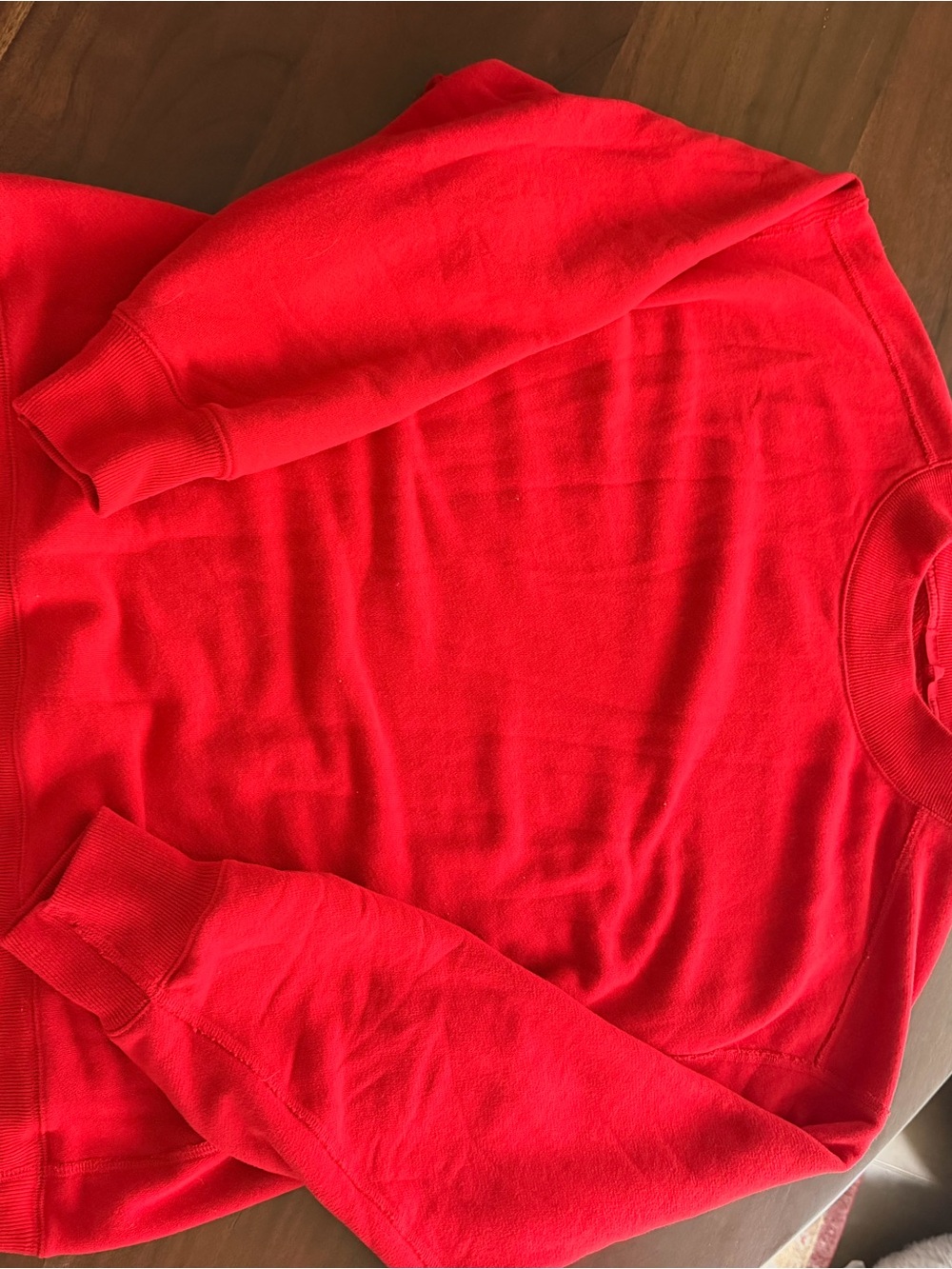 Abercrombie & Fitch Red Crewneck Sweatshirt